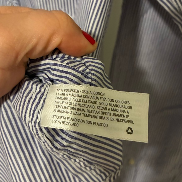 A newday Navy Striped Button Down Shirt - Picture 6 of 6